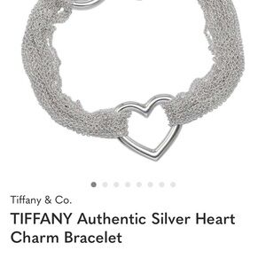 Tiffany & Co. Silver Mesh Heart Bracelet